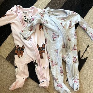 2 way zipper Newborn Sleeper Bundle
